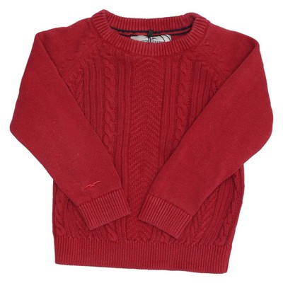 Hampton Republic, Strickpullover, Größe: 86/92, Rot, Baumwolle, Zopfstrick #fQV