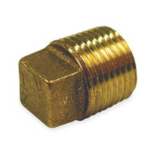 GRAINGER APPROVED 6RCV3 Cored Plug,Red Brass,2 in MNPT 6RCV3