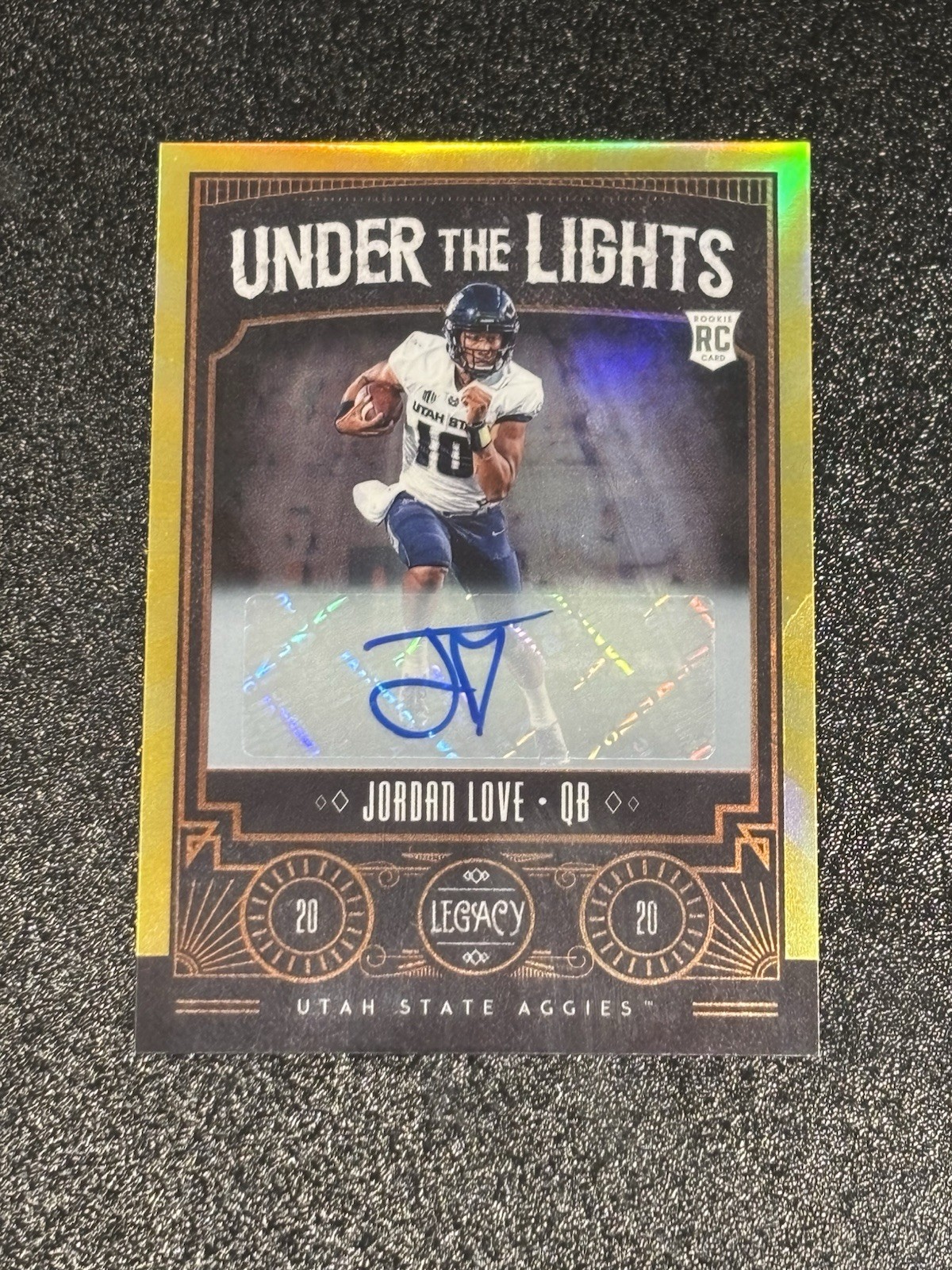 Jordan Love Panini Legacy Under the Lights #ULJL Autograph-Gold