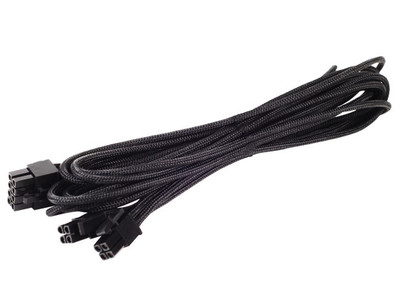 Silverstone SST-PP06B-EPS55 550mm Black Sleeved EPS/ATX12V 8pin(4+4) Ext Cable