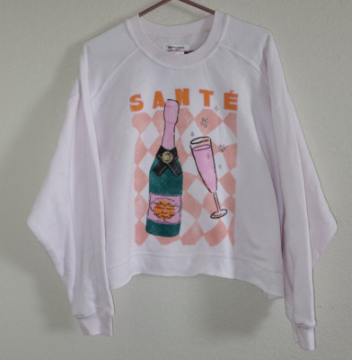 Women's XL Sweatshirt Sante Champagne Grayson/Threads L/S Crewneck Pink New