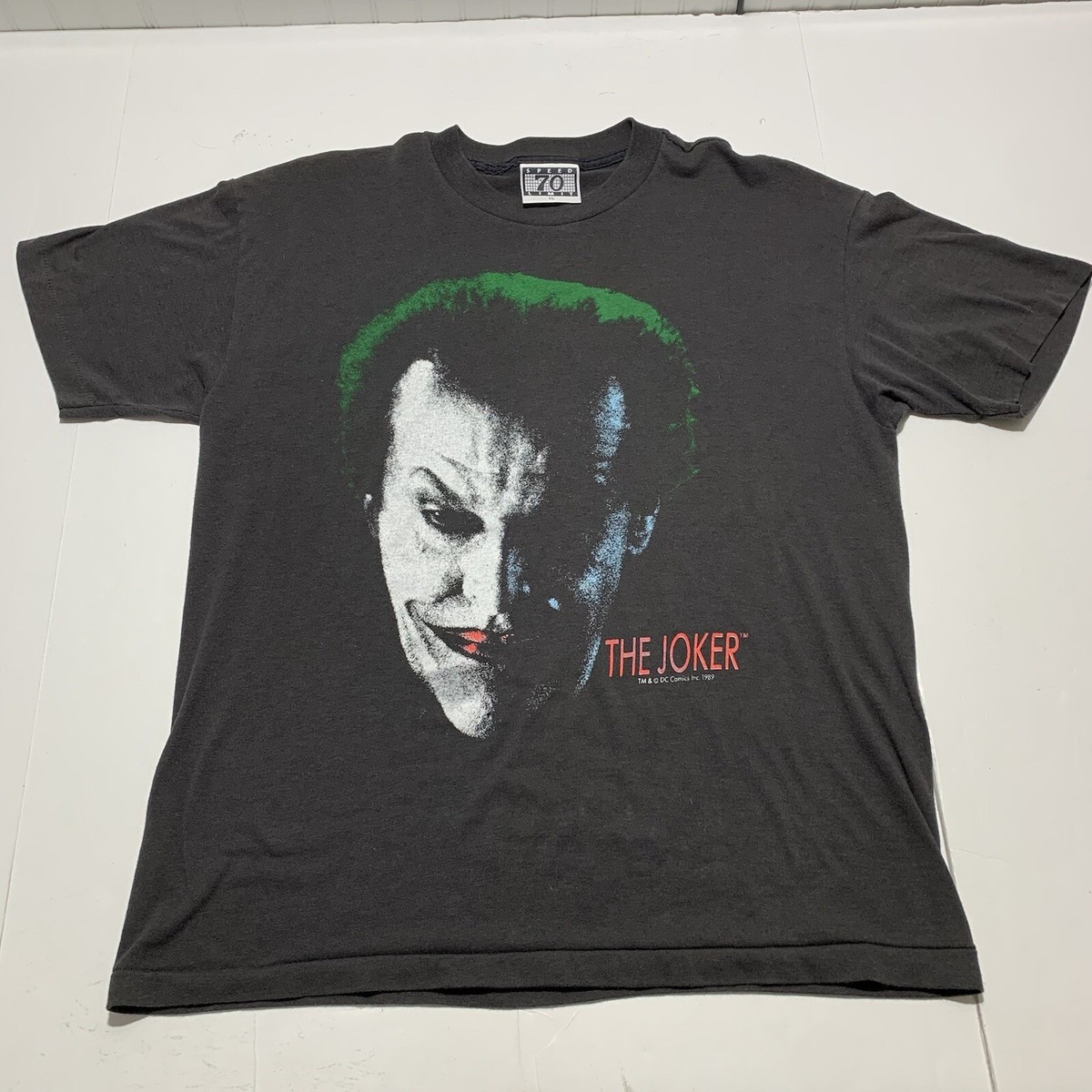 Vintage The Joker T-Shirt 1989 Jack Nicholson DC Comics Movie Rare