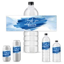 30sheet Bottle Label Adhesive Stickers Rectangle Word 216x64mm craft product toy