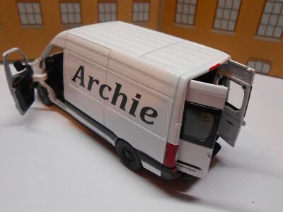 PERSONALISED NAME Toy Car MODEL MERCEDES SPRINTER VAN BOY DAD BIRTHDAY GIFT