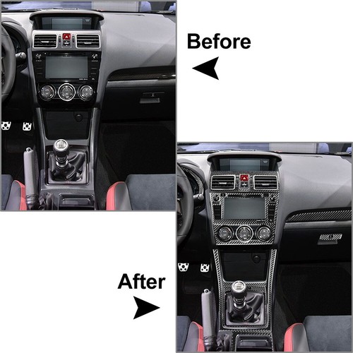 Carbon Fiber Full Set Interior Cover Trim Kit For Subaru WRX STI 2015-2021 LHD - Imagen 7 de 7