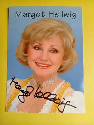 Autotgrammkarte Margot Hellwig Original signiert Musik Volksmusik