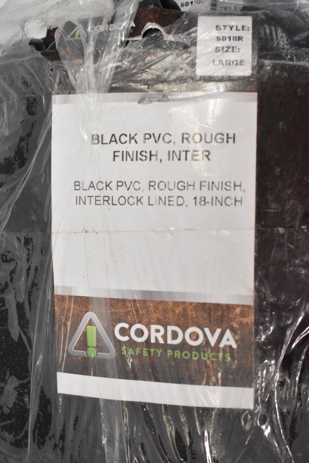 Lot of 12 Pairs Cordova Black PVS Rough Finish Interlock Lined Gloves ...