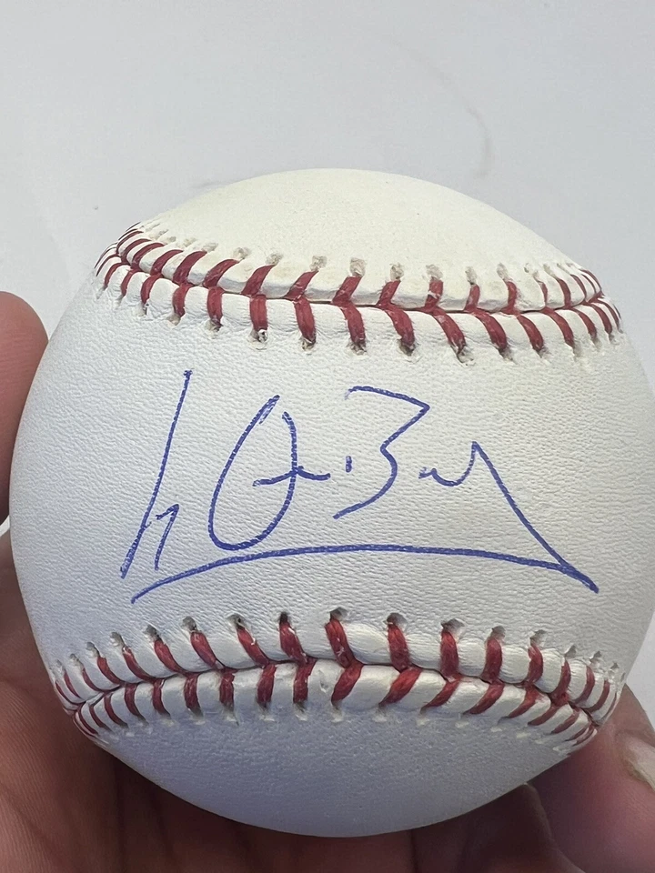 Balón Lyle Overbay autografiado - Oficial de Grandes Ligas con certificado de autenticidad Steiner Foto 2 de 4