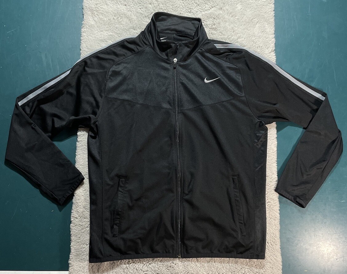 SACAI X NIKE Nike Academy 18 Full Zip Maglia Track Jacket Calcio Uomo Large Nero Grigio Y2K