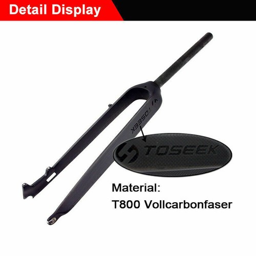TOSEEK 29 Zoll Kohlefaser Mountainbike Starrgabel Carbon 1-1/8" Scheibenbremse - Bild 6 von 12