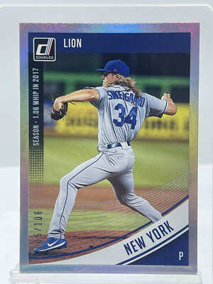 2018 Donruss Season Stat Line #144 Noah Syndergaard  Lion 5/106   PWE