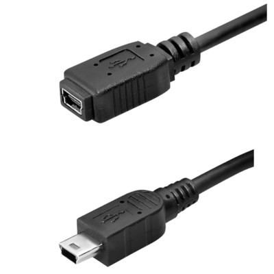 Cavo USB Intrecciato Da USB A A Mini B 3 Metri - Ricarica Rapida 2A E Dati - Per PS3, GoPro, Fotocamere