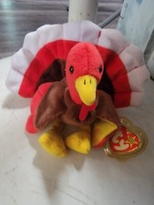TY Beanie Baby – GOBBLES the Turkey (5.5 in)