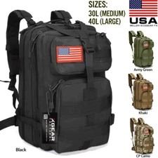 Military Tactical Backpack Daypack Bug Out Bag for Hiking Camping School Travel