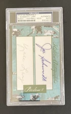 Joe Schmidt / Yale Lary 2014 HA Peerless Authentic HOF Dual Auto LTD #18/20