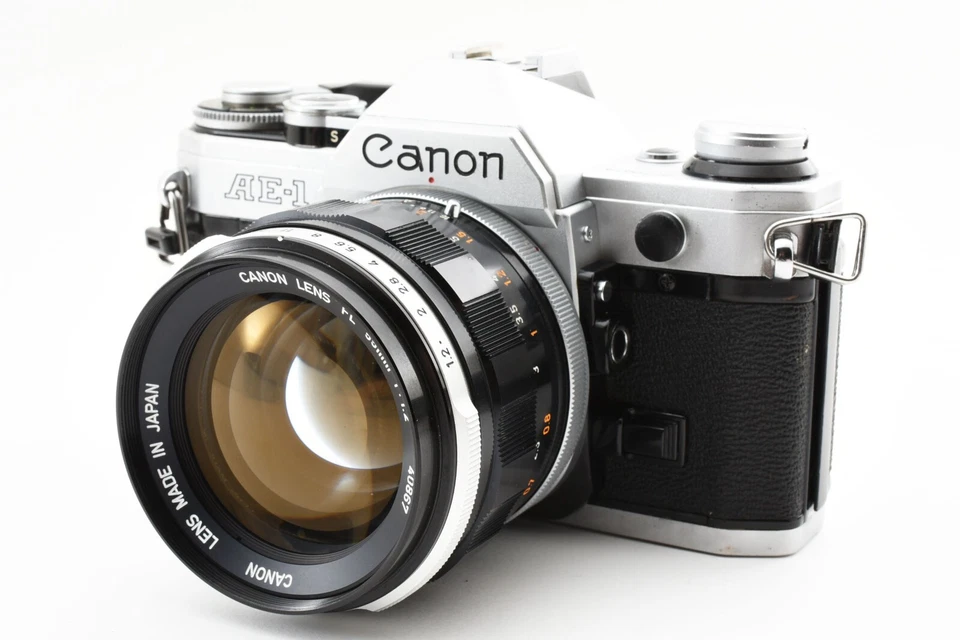 [NEAR MINT w/Strap] Canon AE-1 35mm SLR Film Camera FL 55mm F1.2 Lens From JAPAN - Image 3 of 4