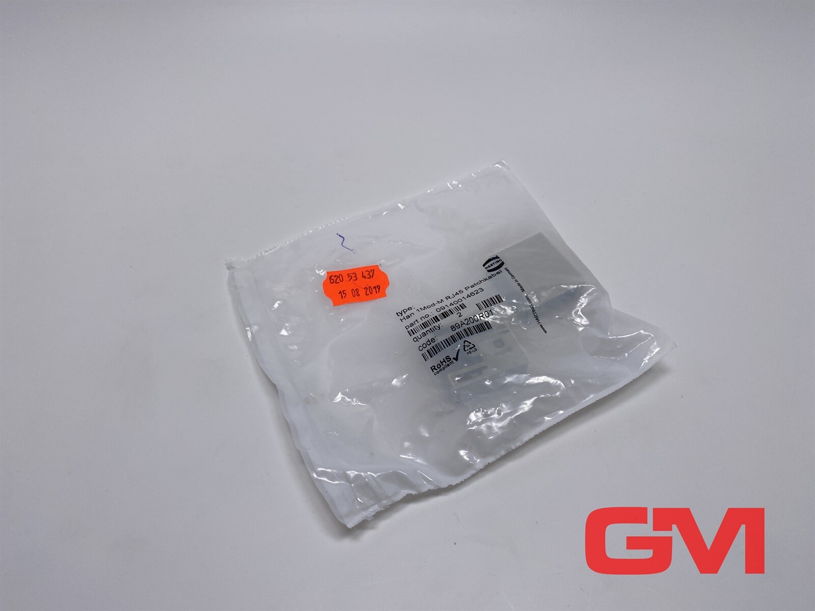 VE 2X Harting Module Han 1Mod-M RJ45 Patch Cable RJ45 Module 09140014623 Pin