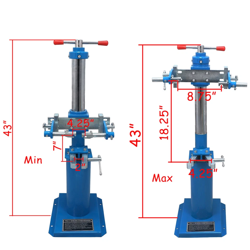 Heavy Duty Hydraulic Spring Coil Compressor Jack Compression Strut Rising Handle - Image 3 of 4