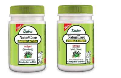 Nature Care Isabgol Double Action Powder 100g Pack of 2 - Relieves ...