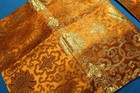 Vintage Orange Oriental Pillow Cover with invisable zipper 17"x 17" set of two — photo 6