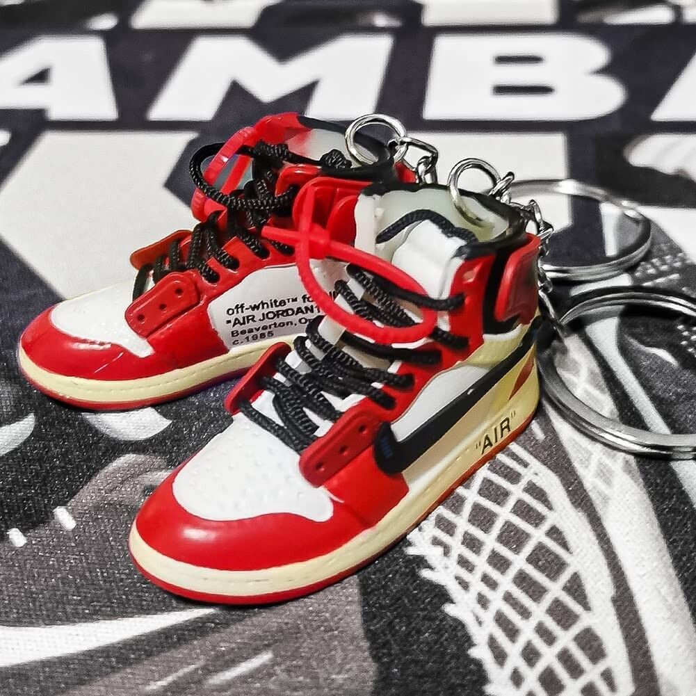 Nike Air Jordan 1 Retro High Off-White Chicago Sneaker Key Chain