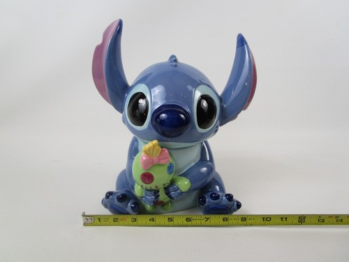 Disney Lilo & Stitch Ceramic Cookie Jar Stitch and Scrump Doll 11" Canister - Picture 12 of 13