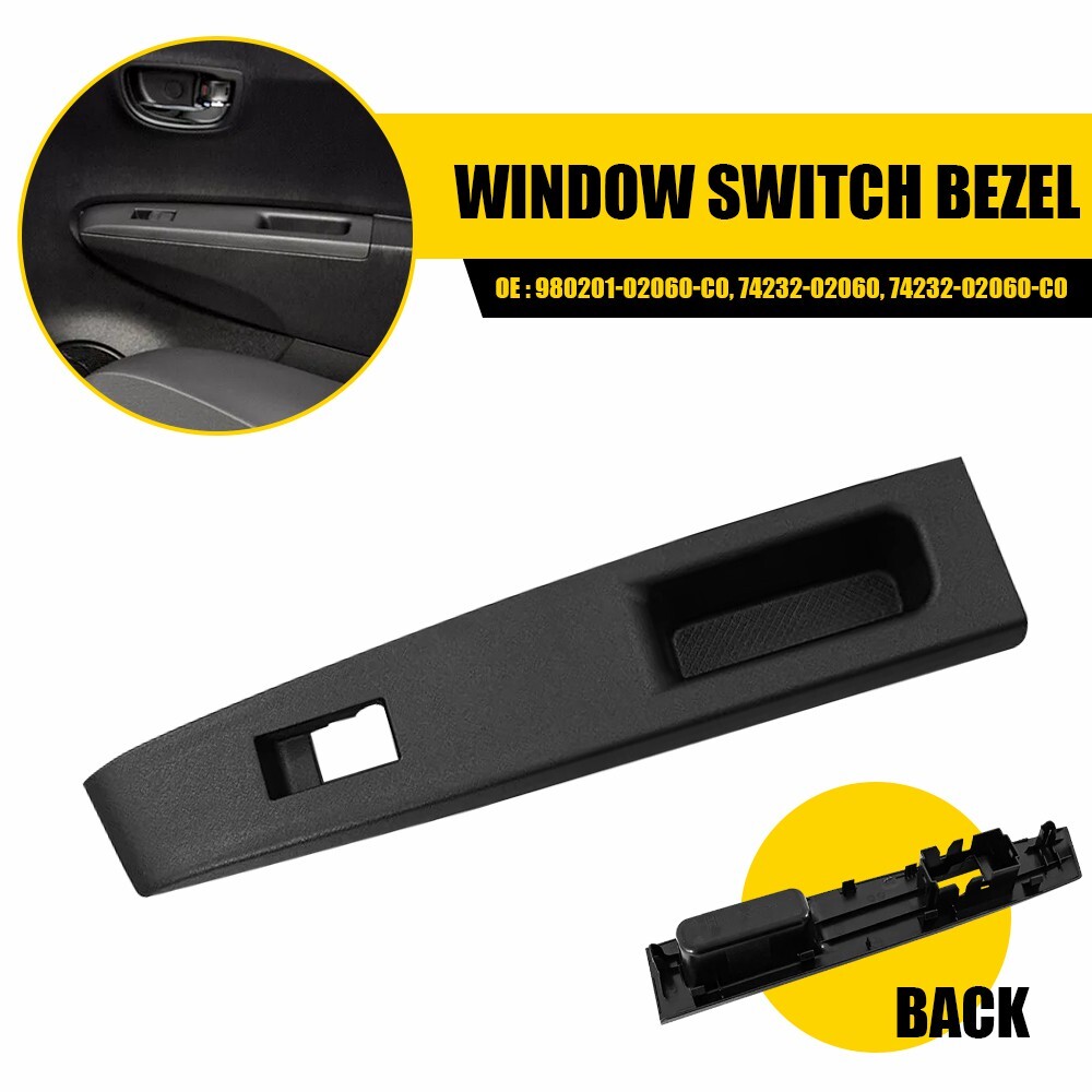 Rear Right Door Window Switch Bezel Trim Panel Cover For Toyota Yaris 2012-2014