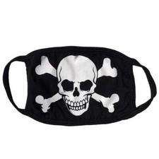 Skull Crossbone Face Mask Face Cover Mouth Cover Punk Goth Thrash