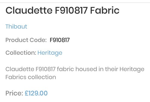 THIBAUT CURTAIN FABRIC DESIGN Claudette 3.7 METRE Pieces In BROWN LINEN BLEND - Picture 8 of 9