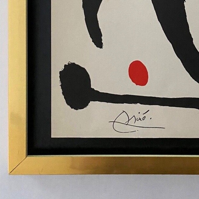 【希少本】Joan Miró: Magnetic Fields【ヴィンテージ】 Joan Miro | Vintage 1958 Signed Colorful Print | Mounted and