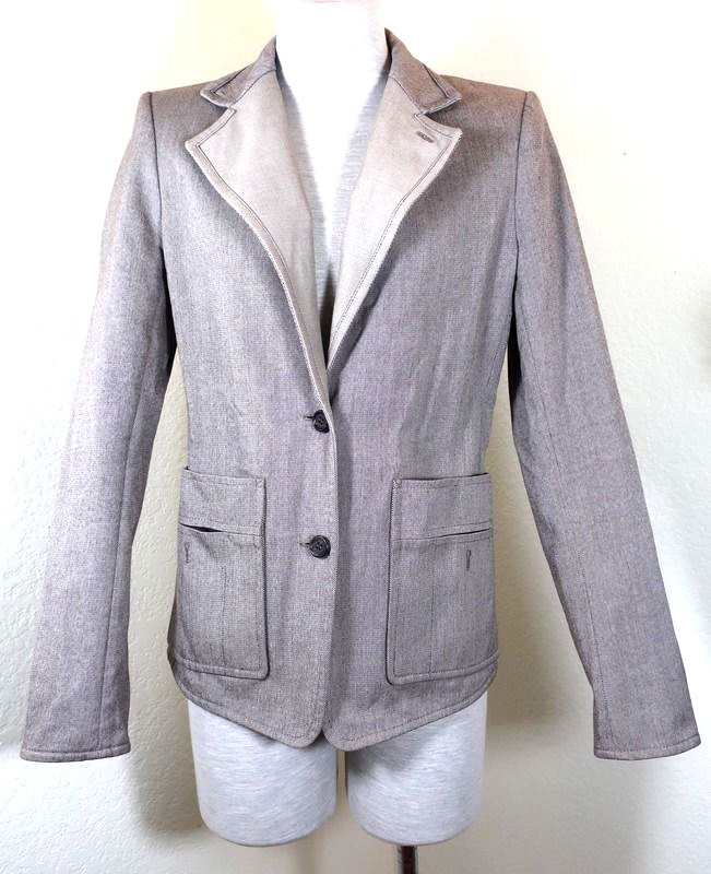 Blazer Yves Saint Laurent Rive Gauche Giacca Smoking Cotone Small 40 4 5 6
