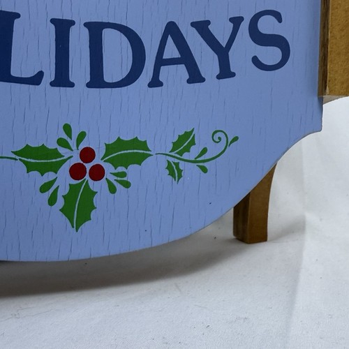 Vtg The Creative Circle Happy Holidays Duck Hanging Shelf Sled - Bild 5 von 7