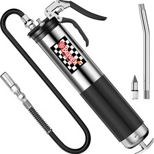Grease Gun Pistol Grip 6000PSI Professional Heavy Duty 18" Flex Hose Manual 14oz