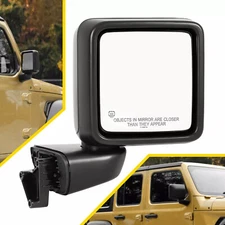Power Heated Mirror Right Passenger Side For Jeep Wrangler Gladiator 2018-2024