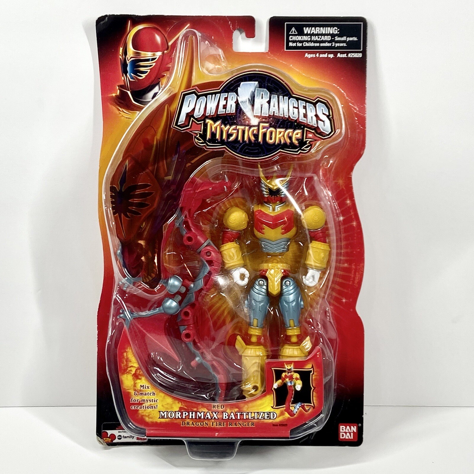 Power Rangers Mystic Force Red Morphmax Battlized Dragon Fire Ranger Figure 2006