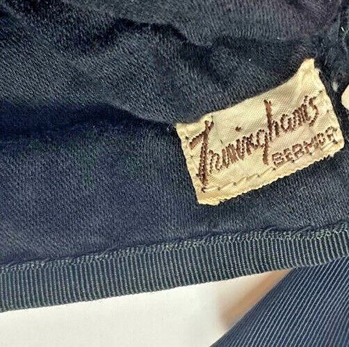 Antiguo Raro Bordeador Bermudas Niños Gorra Gorro 6 5/8 Cuadros Lana Escocesa Foto 3 de 4