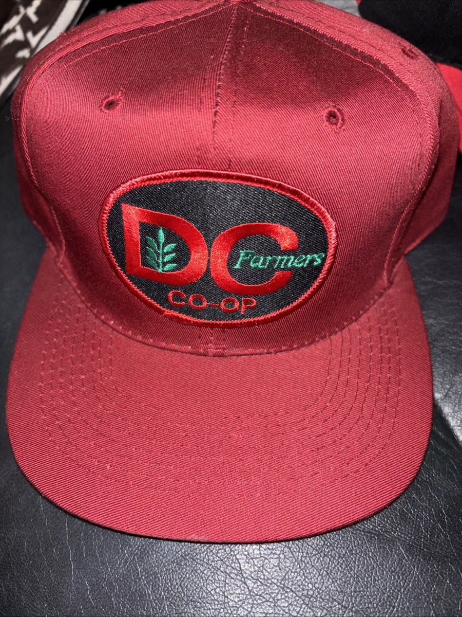 DC Farmers Co-OP Trucker Farm Patch SnapBack Hat Cap, NOS