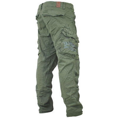 Yakuza Premium Herren Cargo Pants 2666 / 3452 olive grün lange Hose