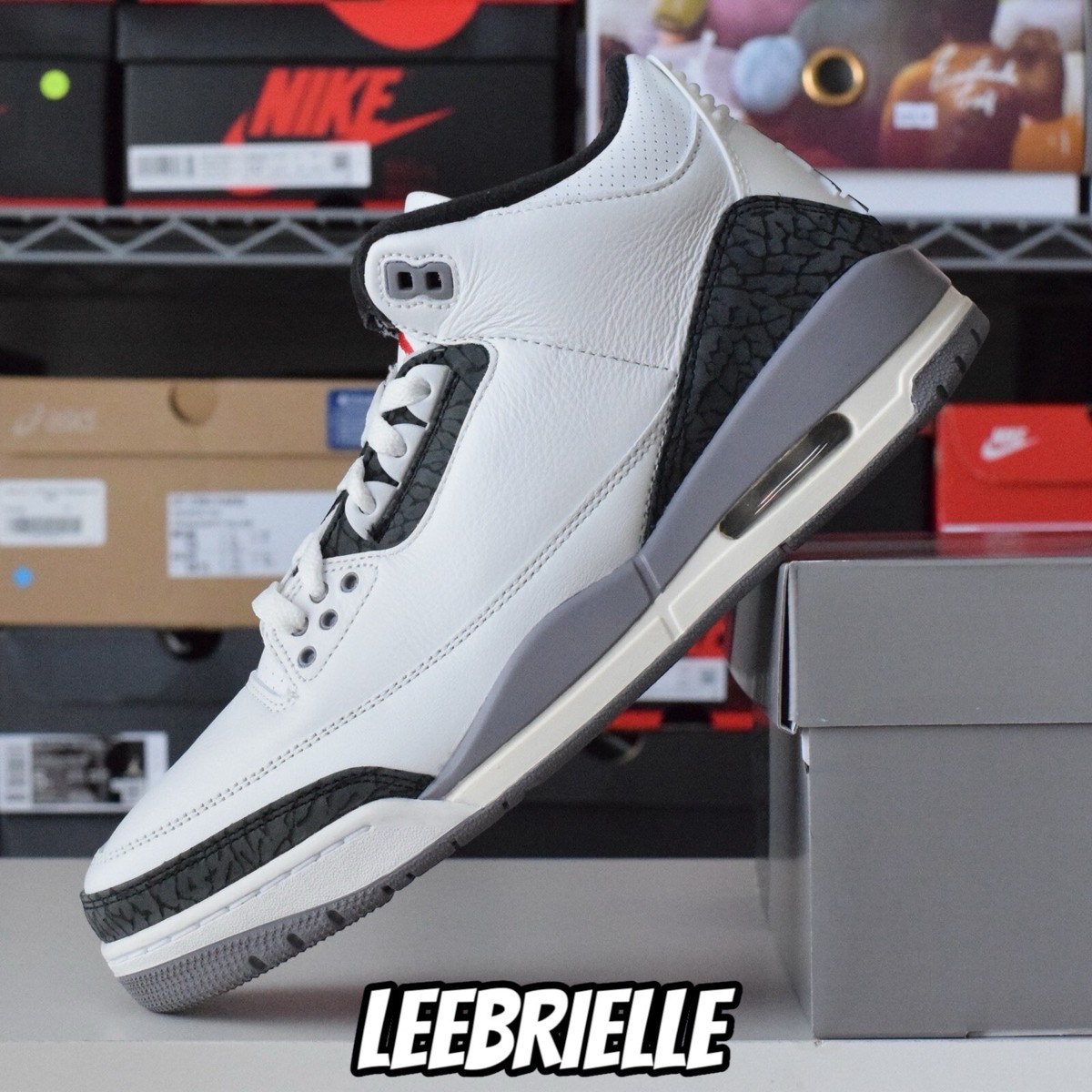 Nike Air Jordan 3 Retro Cement Grey CT8532-106 Men's Size Nike Air Jordan 3 Retro Cement Grey CT8532-106 Men's Size