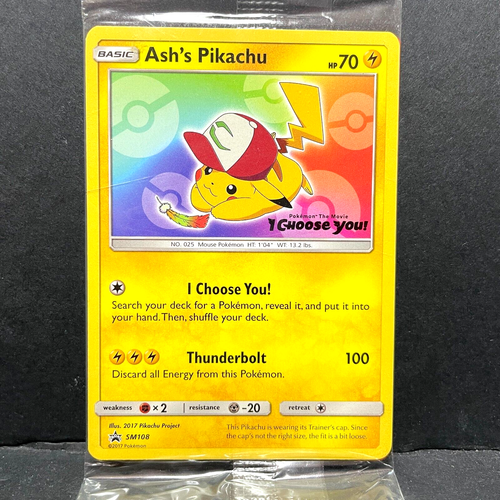 pokemon ash's pikachu card Amazon.com: Ash's Pikachu - SM108 - Promo main image 1