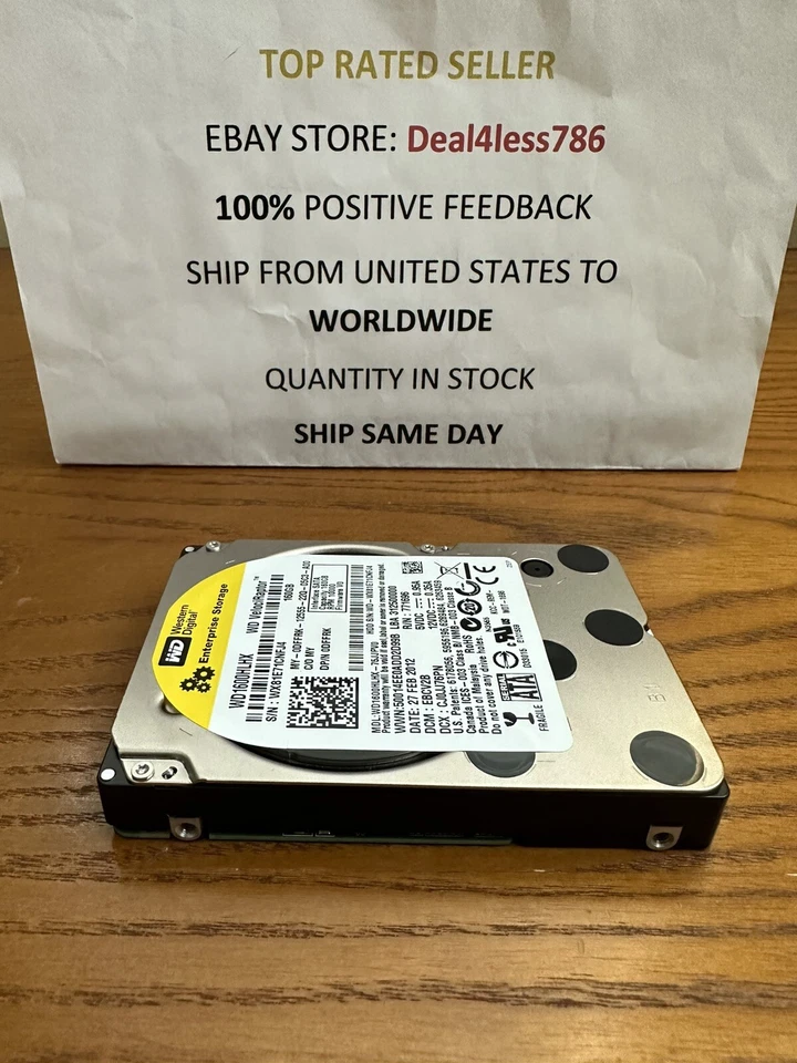 **NEW ZERO HOURS**-WD1600HLHX Original WD 160GB SATA 10K 6GBPS 2.5” Raptor Drive - Image 4 of 4
