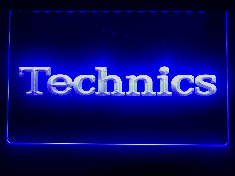 Technics Turntables DJ Music NEW LED Neon Light Sign gift decor