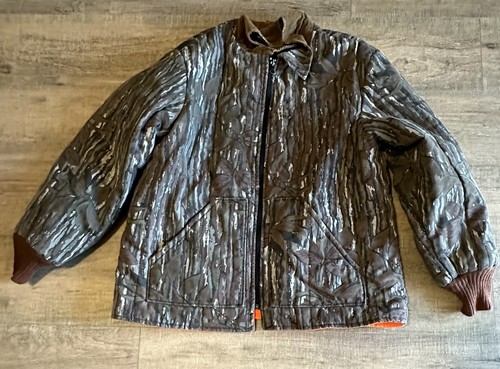 Walls-Realtree-Insulated Reversible Coat-Large Reg 42-44-Camo/Blaze Orange USA - Picture 2 of 13