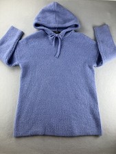 Forever 21 Sweater Dress Women Size Small Purple Hooded Warm