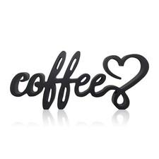 Coffee Wooden Bar Decor Sign, Farmhouse Coffee Accessories, Rustic Wood Coffe...