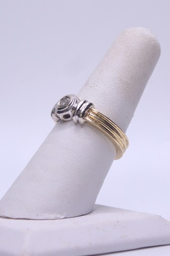 Anillo solitario de diamantes de 14 k (0,25 quilates T.W.) 5,9 g Talla: 6,5 (SGP005246) - Imagen 5 de 6