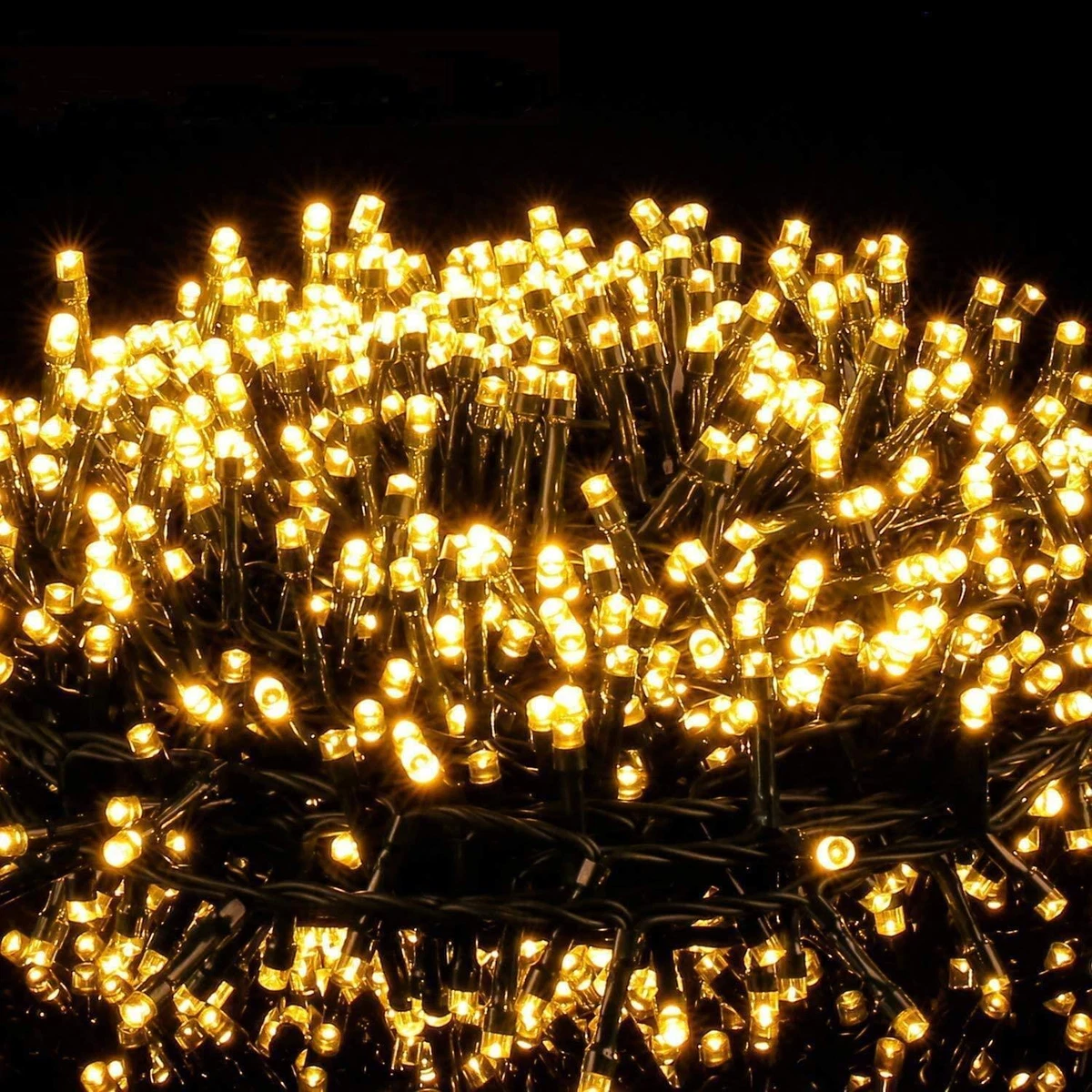 Cluster xmas online lights warm white