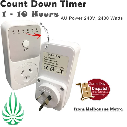 Hydroponic Grow Light Grow Fan Timer Switch Countdown Timer Minute Second Timer - Picture 9 of 10