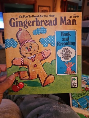 GINGER BREAD MAN BOOK AND RECORD PETER PAN INDUSTRIES