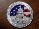2000 Colorized American Silver Eagle - U. S. Capitol Building - BU